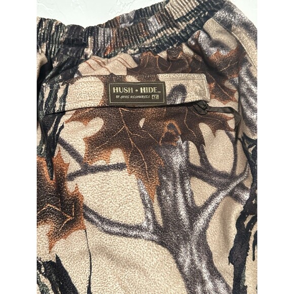 Vtg Gamehide Hunting Pants Men XL Mossy Oak Woodland Camo Hush Hide Soft Lined - Picture 8 of 13
